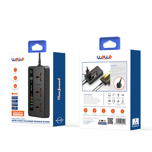 موزع كهرباء + شاحن سريع بقوة 20 واط SC-002