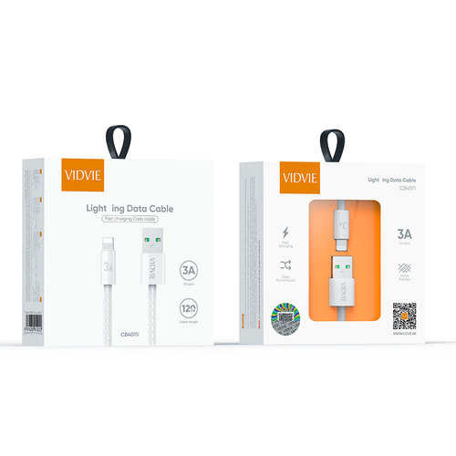Data Cable  CB4011i  Lightning Data Cable  Lightning 3A Fast Charging  Material: Braided Wire + ABS