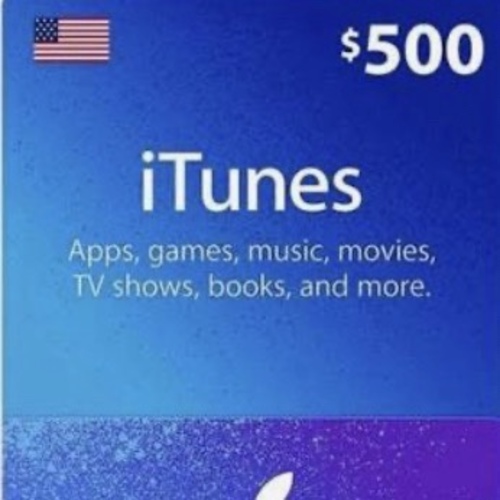 ايتونز امريكى ٥٠٠ دولار &يتم الإرسال عبر whatsApp