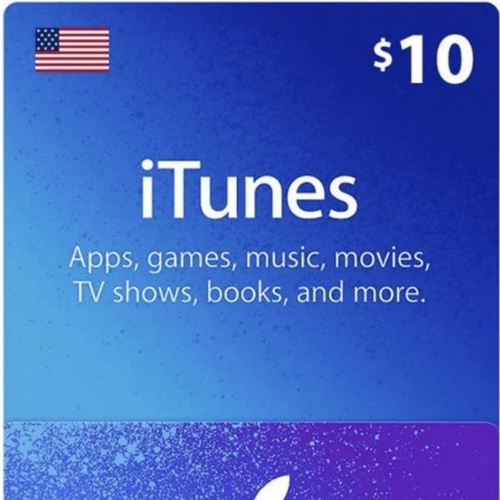 ايتونز امريكى ١٠ دولار &يتم الإرسال عبر whatsApp