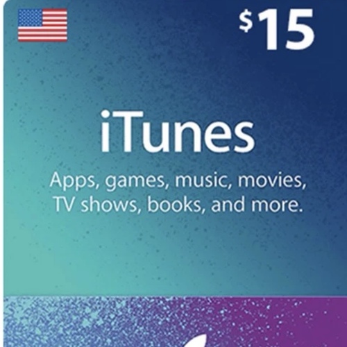 ايتونز امريكى ١٥ دولار &يتم الإرسال عبر whatsApp