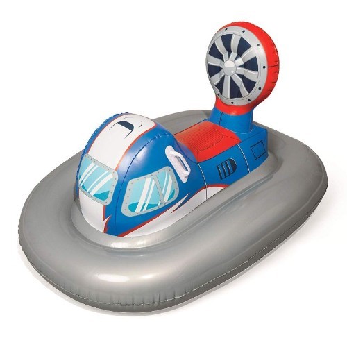 Bestway 41115-19 Inflatable Galactic Battleship Pool Float Ride-On, Multicoloured -KDR! - Sit-on inflatable toy that is ideal for use in a swimming pool Inflatable is made with sturdy pre-tested vinyl and heavy-duty handles for comfort and durability and includes a repair patch in case of an accident Great fun for kids and the unique design will make them feel like they're on a battleship Inflated Size 112 x 73.5 x 58 cm (44.09 x 28.94 x 22.83 in) Suitable for children aged 3+ who confident canly swim