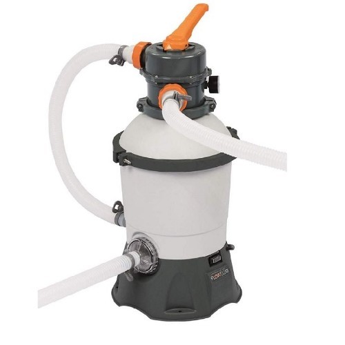 INT SHARY - Bestway 58515 Sand Filter Pump For Flowclear Swimming Pool -KDR (800gal)! - Brand: Bestway
Colour: Grey
Item size: 70.3 x 32.3 x 32.6 cm
Weight: 8.19 kg
Model: 58515
Packaging size: 36 x 36 x 52.5 cm
Pump water flow rate (capacity): 3,028m³/Hr
Water flow rate of the integrated pool system: 2,271 L/Hr
Corrosion resistant container
Easy to assemble
Type of sand required: 0.45-0.85 mm
Hose: 32 mm
Hose length: 3 m
Compatible with above ground pools from 1,100 to 1,600 litres installation included