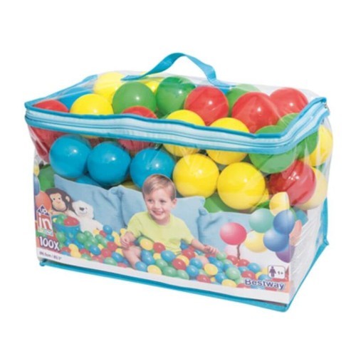 ! Bestway Inflatable Splash & Play 100 Bouncing Balls 52027 -KDR! - Bestway Inflatable Splash & Play 100 Bouncing Balls:

Bestway Inflatable Splash & Play 100 Bouncing Balls.

Product colour: Multicolor,

Recommended age (min): 1 yr(s).

Diameter: 6.5 cm,