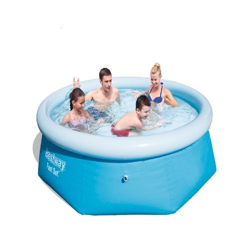 ! Bestway Size : 244CM X 66CM Fast Set 57265 above ground pool Inflatable pool Round 2300 L Blue -KD - Weight & dimensions
Size : 2.44M X 66CM
Height- 660 mm
Diameter-2.44 m
Inner width-2130 mm


Inner depth- 2130 mm
Inner height-53 cm



Long product name Bestway Fast Set 57265 above ground pool Inflatable pool Round 2300 L Blue :

The short editorial description of Bestway Fast Set 57265 above ground pool Inflatable pool Round 2300 L Blue

2.44m x 66cm FAST SET

More>>>





Bestway Fast Set 57265 above ground pool Inflatable pool Round 2300 L Blue:

2.44m x 66cm FAST SET
- Aboveground swimming pool kit
- Installation usually takes approximately 10 minutes with 2-3 people excluding earthworks and filling.
- Set-up is as easy as 1-2-3
- Dimensions-Capacities 80%, 2300L/608gal

6942138928761 42 q installation included