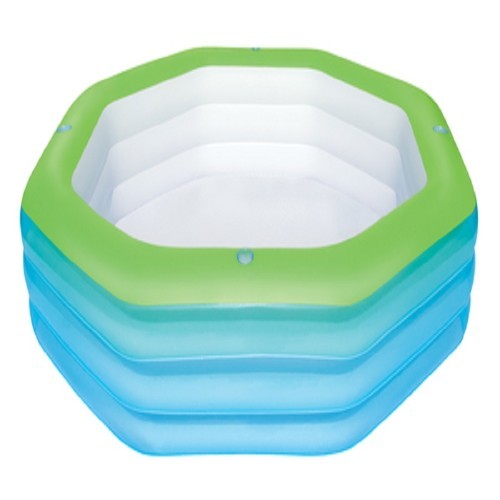 !Bestway Deluxe Octagon Family Pool 54119 KDR (251x251cm Inner Diameter : 51 cm) - Bestway Deluxe Octagon Family Pool:

This is an auto-generated long summary of Bestway Deluxe Octagon Family Pool based on the first three specs of the first five spec groups.

Bestway Deluxe Octagon Family Pool.

Pool type: Inflatable pool,

Shape: Octagonal,

Capacity: 1030 L

. Width: 2510 mm,

Depth: 2510 mm,

Inner diameter: 51 cm




Bestway Deluxe Octagon Family Pool:

- Three 3 interconnecting nozzles
- Sturdy pre-tested vinyl
- 3 equal rings
- Extra wide side walls
- 4 cup holders
- Heavy-duty repair patch
- Designed water capacity: 1,030 L (272 gal.)
- Releases pool water with the easy-to-use drain valve!
- Contents:One pool, heavy-duty repair patch installation included