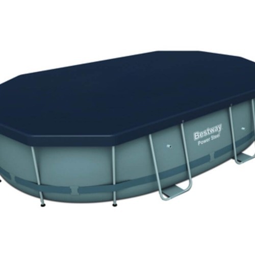 58425 – Bestway Oval Pool Cover 14ft x 8ft2in x 39.5in (427 x 250 x 100cm) -KDR! - Cover for Bestway power steel (Levant) oval pool.Cover size = 13ft8in x 7ft5in (418x230cm) and fits Bestway 14ft x 8ft2in x 39.5in (427x250x100cm) oval pool.

Brand: Bestway installation included