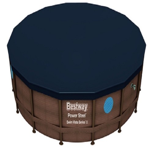 Bestway Solar Pool Cover 4.88m x 1.22m 58249! - Fits 4.88m 16’) Steel Pro™ and Power Steel Frame Pools
- Includes ropes to secure cover
- Drain holes to prevent water from accumulating
Content: One pool cover installation included