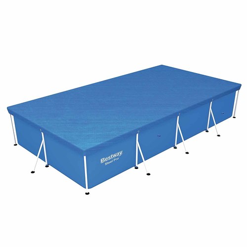 58104 Bestway 244*104cm Cover For 239*150cm Rectangular Frame Swimming Poo! - Bestway Pool Cover 2.39m x 1.50m. Product type: Cover, Product colour: Blue, Material: Polyethylene. Width: 2440 mm, Depth: 1540 mm. 

installation included