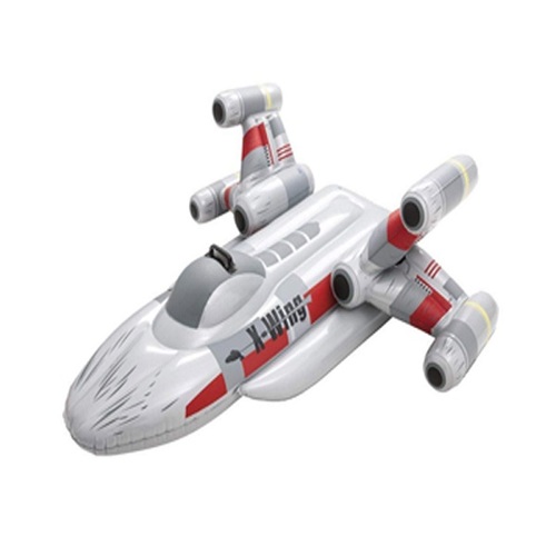 Bestway 1.50m x 1.40m X-Fighter Rider - 91206! - Star Wars X-Fighter spaceship design Size: 1.50 x 1.40 m (59 x 55 inches) Inflatable pool rider Heavy-duty Handles for Extra Grip