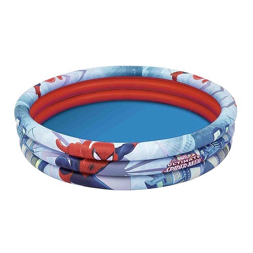 Bestway 98018 Spider Man 3-Ring Pool Diameter: 122 cm, Height: 300 mm.! - Bestway 98018 kids' play pool:3-RING POOL
- Safety valves
- Sturdy pre-tested vinyl
- 3 equal rings
- Repair patch included
- Designed water capacity: 200 L ( 53 gal.)
- Content: One pool, repair patchDiameter: 122 cm, Height: 300 mm.

installation included