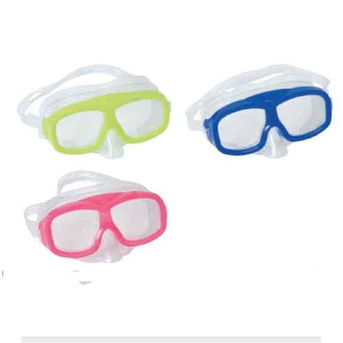 Diving mask Bestway Essential Lil Swimmer assorted 22055! - Polycarbonate lenses Double lip seal for precise fit and leakage prevention Fully adjustable double strap 100% latex free Package included: one mask