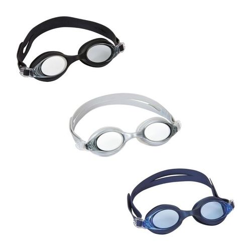 Inspire Race Swim Goggles in Black from Bestway 21053! - Inspire Race Swim Goggles in Black from Bestway 26-21053, The Black Swimming Goggles Has Clear Lenses with UV Protective and Adjustable Silicone Head Strap That Will Fit Your Head Size To Feel Comfy.Race Swim Goggles Features: Age: 14Y+: Adjustable Silicone Head Strap Anti-fog Coating Polycarbonate Lenses UV Protective Coating Brand: Bestway