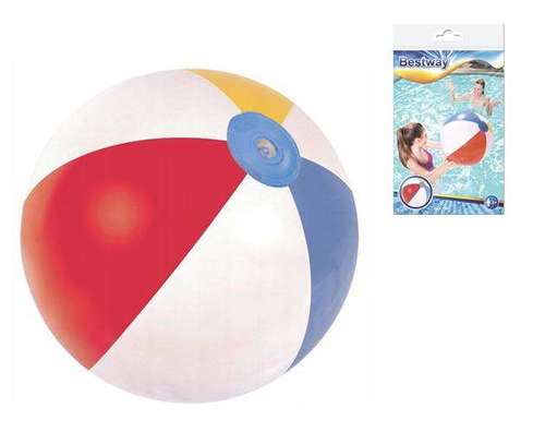 Bestway Beach Ball Standard, 51 Cm, 31021! - Classic Color Panel Design
Constructed from high grade PVC material
Inflation Nozzle allows for easy inflation