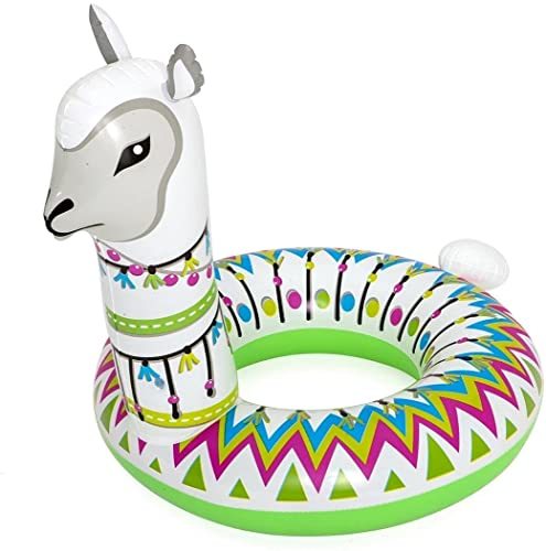 INT SHARY - Bestway 36158 Alpaca swim ring inflatable island (113cm x 109cm)! - Product FeaturesINFLATABLE RING: perfect for pools, lakes or beaches; use it at home or away DURABLE MATERIAL: high quality durable vinyl, scratch and tear resistant EASY TO INFLATE: and deflate for home storage or portability BRIGHT COLOUR: stand out with the fashionable bright coloured llama design COMPLETE SET: with one swim ring and repair patch for long lasting useProduct SpecificationsSize: 1.13 m x 1.09 m

installation included