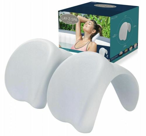 BESTWAY 60307 Waterproof Hot Tub Head Rest Pillow Neck Support LAY-Z-SPA SET-2x  25 cm x 19.5 cm x 1 - 25 cm x 19.5 cm x 17.5 cm / 9.8