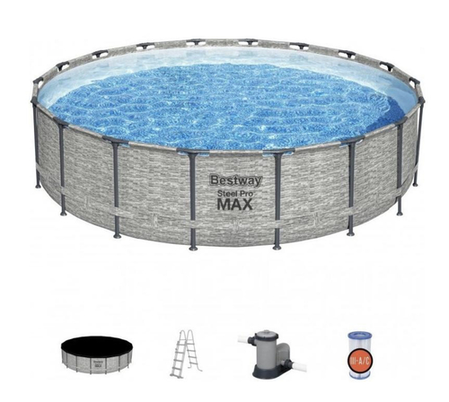 5619D steel pro MAX 427 CM * 122 CM POOL SET