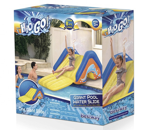 2.47 m x 1.24 m x 1.00 m ,52453 Fun Summerchildren Park Kid Home Swimming Pool Inflatable Water Slid