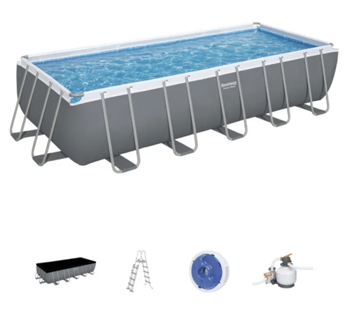 Bestway 5612B Power Steel Rectangular Above Ground Pool 640x274x132cm model 2023