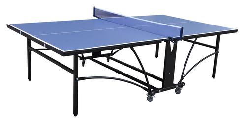 P301 -  Stand Table Tennis Table, 274x152.5x76cm,  Folded for single training model, 15mm UV surface - P301 -  Stand Table Tennis Table, 274x152.5x76cm,  Folded for single training model, 15mm UV surface, 4 x 75mm wheels with brakeaccessories include 2 x bats, 3 x balls, 1 x net, BLACK TABLE COVER x 1