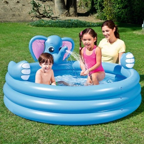 Bestway 3Ring Elephant Spalsh Pool - 53048 (152cm X 74cm )!
