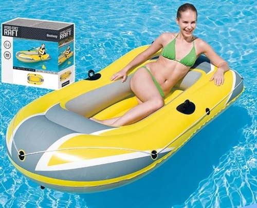 !61063 Bestway 1.94m x 1.1m Hydro-Force raft/2 person plastic canoe/assault boat/Rubber boat for 2 p