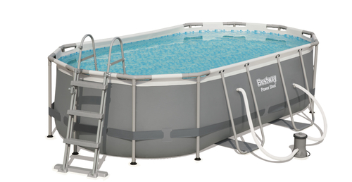 56620 power steel.    427 CM * 250 CM * 100 CM  oval pool set