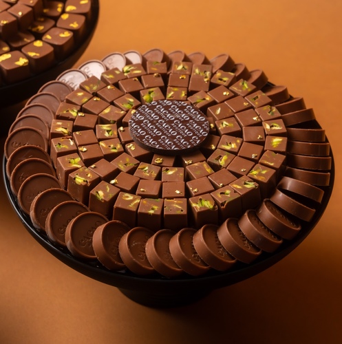 cacao R.G tray - Hazelnut and rash and Gianduia