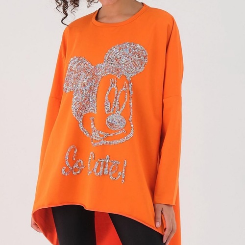 Orange Mickey Blouse