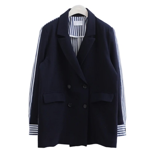 Navy striped jacket