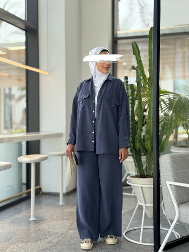 قطعتين كحلي
