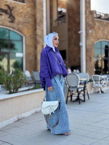 قميص بنفسجي