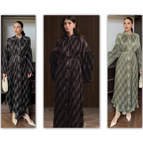 فستان ثلاثة الوان