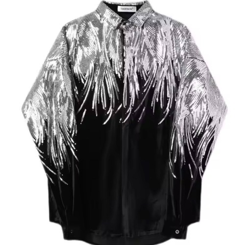 قميص اسود ترتر