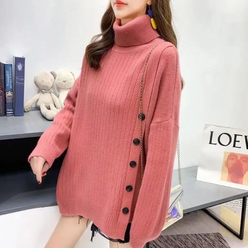 High neck Off white- pink