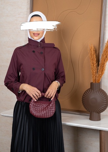 جاكيت برقندي قصير code 033