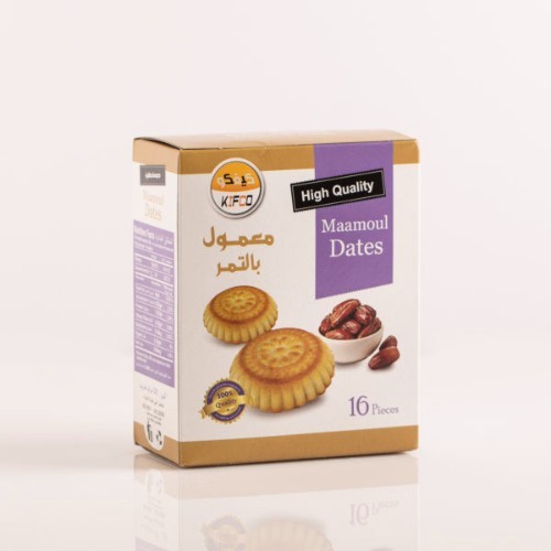 Maamoul dates - Weight per  piece 20 grams

16 pieces

 Total weight 320g