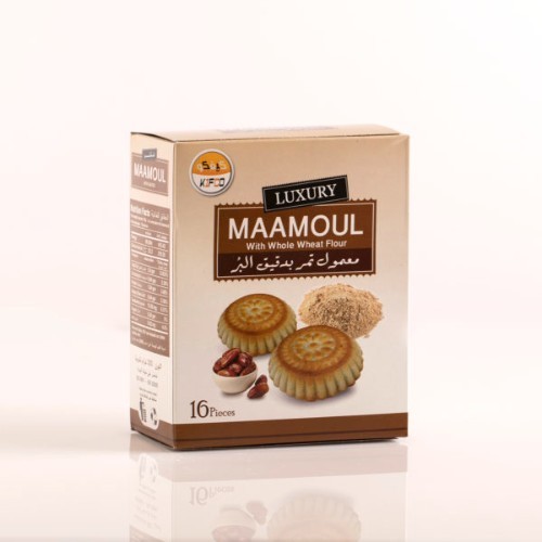 Maamoul dates with wheat flour - Weight per piece 20 grams

16 pieces

 Total weight  320g