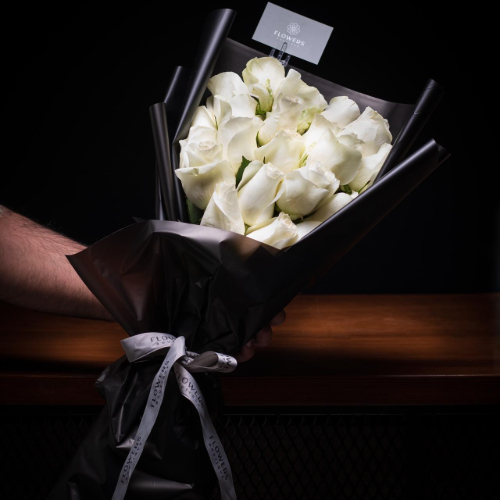 Long Roses Bouquet 1 - We can change the roses & cover color per your request

 To add a card, leave your message in the box below