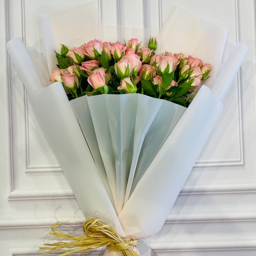 Baby rose 10 pcs Bouquet - Available colours White  Pink Rose Red Orange