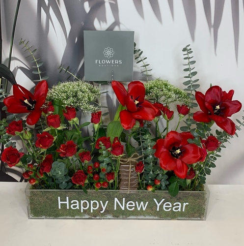 fresh flowers for new year gift