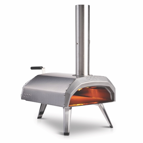 flambe Kuwait - Ooni Karu 12 - The Karu 12” is a multi-fuel portable oven, you may fire it up using wood or charcoal right out of the box, or with gas by purchasing the ooni gas burner. Reaches 500*C in 15 minutes, and Cookes your freshly made pizza within 60 seconds. Only 12kg with all the power of a large pizza oven.