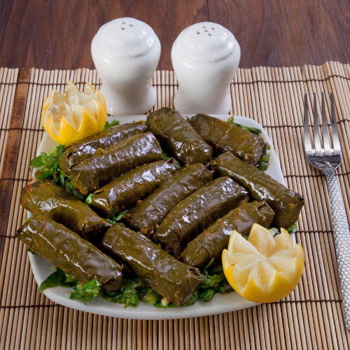 Vine Leaves In Oil - Vine leaves with mix spices