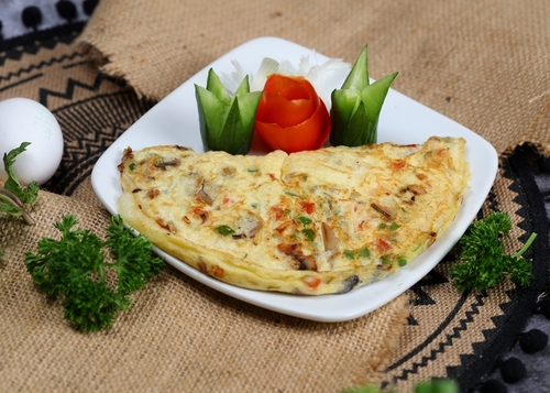 Egg omelet - EGG ,OIL.PEPPER SALT