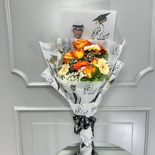 Graduate photo hand bouquet