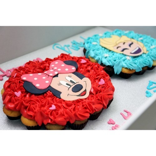 Minnie mouse + Elsa - 4 Dozens 

Mini cupcakes Please keep your writing that you want on the board in the box below