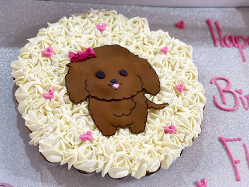 Cute Puppy - mini cupcakes Please keep your writing that you want on the board in the box below