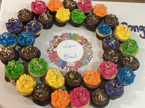 مبروك النجاح - 3 Dozens mini cupcakes all the chocolate flavors with Nuts