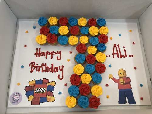 Lego number - 3 Dozens mini cupcakes Please keep your writing that you want on the board in the box below