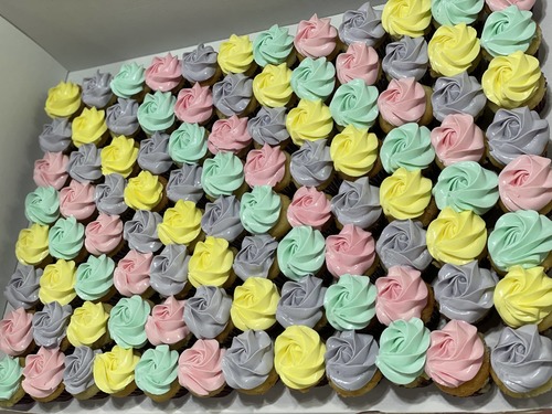 8 Dozens pastel colors - 8 Dozens mini cupcakes